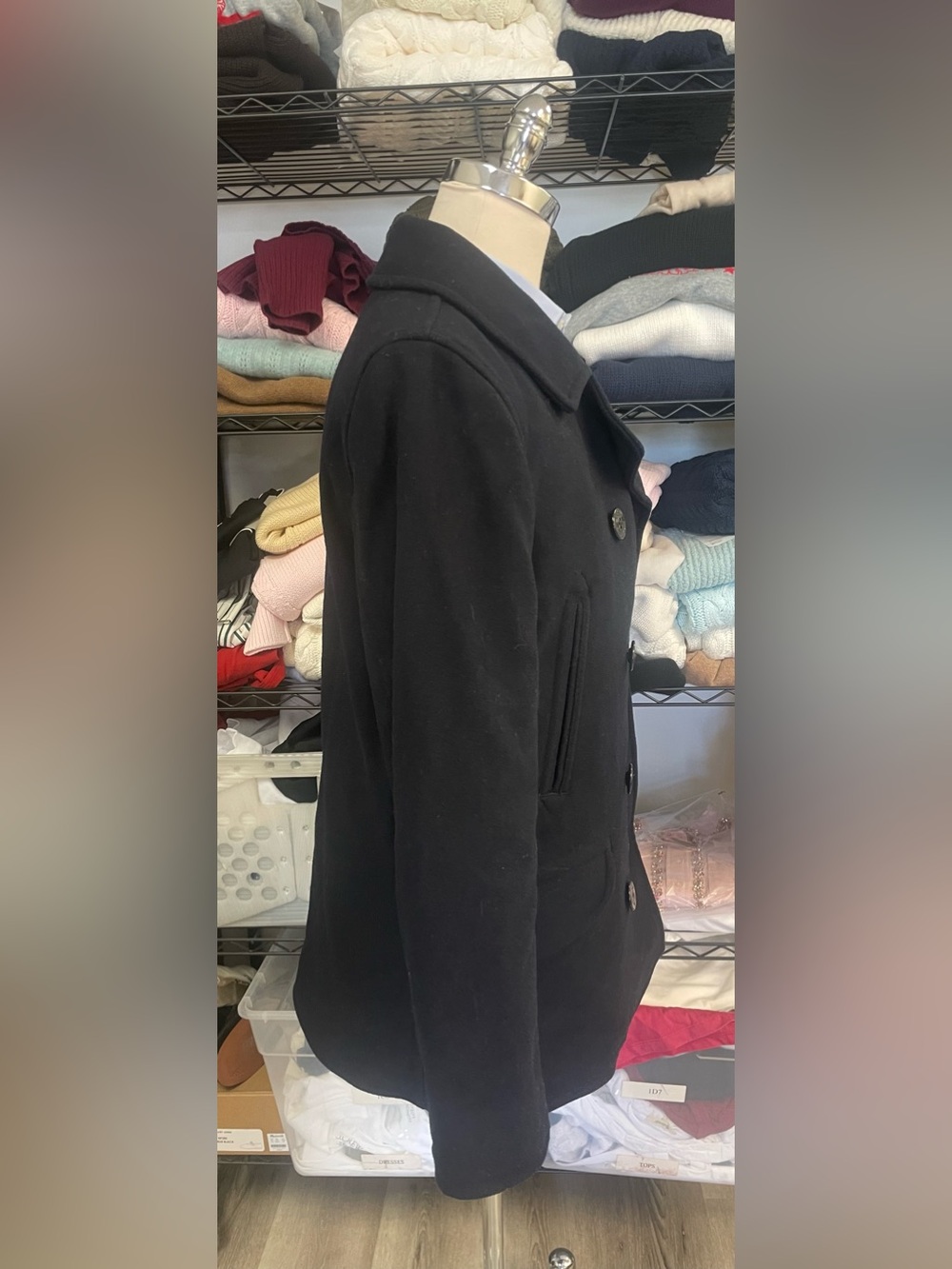 J. CREW Dock peacoat in wool blend with PrimaLoft® Navy Size M NWT $498 C0038 - Picture 8 of 12